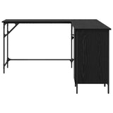 Desk Black Oak 141 x 141 x 75 cm Engineered Wood 882877