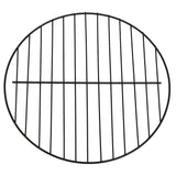 2-in-1 Fire Pit and BBQ with Poker 59x59x60 cm Stainless Steel 313360