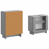 2 Piece Bathroom Cabinet Set EDE Grey Sonoma Engineered Wood 3417582