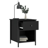 ZNTS Bedside Cabinets 2 pcs Black 40x42x50 cm Engineered Wood 825934