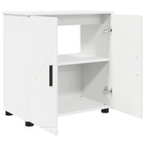 Bathroom Furniture Set 3 pcs White Engineered wood & Metal 3392953