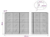 Gabion with 5 mm Wire and 5x5 cm Mesh 650x20x200 cm 3464119