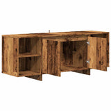 TV Cabinet Old Wood 130x35x50 cm Engineered Wood 856788