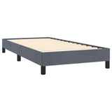 Bed Frame without Mattress Dark Grey 100x190 cm Twin Velvet 347001