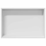 Shower Niche White 45 x 30 x 9.5 cm Stainless Steel 42012670