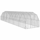 Chicken Run 2.5x12x2.25 m Galvanised Steel 3328520
