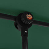 Garden Parasol with Aluminium Pole 2x1.5 m Green 47336