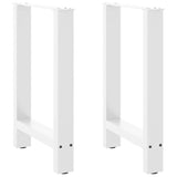 Dining Table Legs White 2 pcs 60x cm Steel 4013305