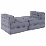 Modular Sofa 4 pcs Grey Fabric 3315094