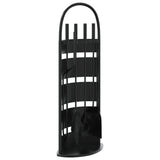 5 Piece Fireplace Tool Set 23x15x66 cm Steel 156374