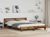 Bed Frame Old Wood 160 x 200 cm Engineered Wood 3417307