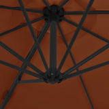 Cantilever Garden Parasol with Steel Pole Terracotta 300 cm 312313