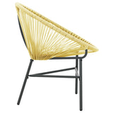 Acapulco Chair Beige Poly Rattan, Powder-Coated Steel Standard 313139