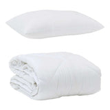 Summer Duvet with Pillow 2 pcs White Microfiber 3376471