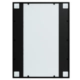 ZNTS Wall Mirrors 3 pcs Black 80x60 cm Metal 3189033