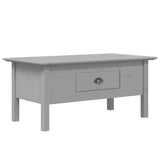 Coffee Table BODO Grey 100x55x45 cm Solid Wood Pine 355070