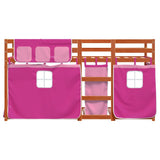 Bunk Bed without Mattress Pink 90x200 cm Solid Wood Pine 3283948