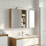 Bathroom Cabinet Set 3 pcs 100 x 10.5 x 60.5 cm Engineered wood 3403711
