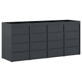 Wheelie Bin Storage for 4 Bins Anthracite 272 x 77.5 x 121.5 cm 3394745