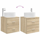 Bathroom Furniture Set 2 pcs Sonoma Oak Engineered Wood 3404010