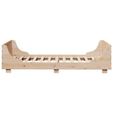 Bed Frame without Mattress 100x200 cm Solid Wood Pine 850773