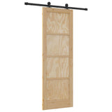 Sliding Door Manual ORKDAL Natural and black 73.5 x 211 cm 3333440