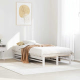Bed Frame without Mattress White 90x200 cm Solid Wood Pine 850834