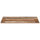 Rectangular Table Top 60x80 cm 15-16 mm Solid Reclaimed Wood 286043