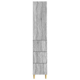 Cabinet Set 2 pcs Grey Sonoma 33 x 34.5 x 90 cm Engineered Wood 3416733