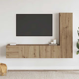 Wall Mounted TV cabinets 3 pcs Artisan Oak Engineered Wood 3328962