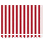 Retractable Awning Manual Red and white 300 x 250 cm Fabric 3329984