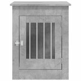 Dog Crate Furniture Concrete Grey 55x80x68 cm Engineered Wood 838326
