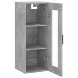 Wall Mounted Cabinet Concrete Grey 34.5x34x90 cm 828920