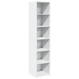 Highboard White 40x41x185 cm Engineered Wood 3281666