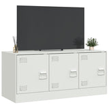 TV Cabinet White 99x39x44 cm Steel 841648