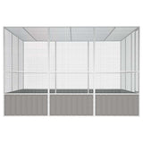 Bird Cage Grey 302.5x324.5x211.5 cm Galvanised Steel 171553
