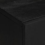 ZNTS 2 Piece Bathroom Furniture Set Black Engineered Wood 3309994
