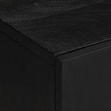 ZNTS 2 Piece Bathroom Furniture Set Black Engineered Wood 3309994