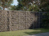 Gabion Basket with Cover 200x100x150 cm Galvanised Iron 3295214
