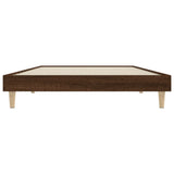 Bed Frame without Mattress Brown Oak 90x200 cm Engineered Wood 832068
