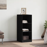 Wardrobe Black Engineered Wood Compact Wardrobe Rectangular 840829