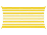 Sun Shade Sail Yellow and White 6 x 4 m 100% Polyester Oxford 42031077