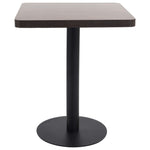 ZNTS Bistro Table Dark Brown 60X60 cm MDF 286431