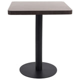 ZNTS Bistro Table Dark Brown 60X60 cm MDF 286431