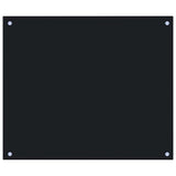 Kitchen Backsplashes 2 pcs Black 70x60 cm Tempered Glass 3315797
