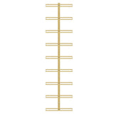 Wall-mounted Wine Rack for 9 Bottles Gold Iron 340901