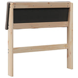 Upholstered Headboard Taupe 80 cm Solid Pine Wood 879147