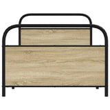 Bed Frame Without Mattress 90x200 cm Sonoma Oak Engineered Wood 4100269