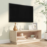 TV Cabinet 90x35x35 cm Solid Wood Pine 813829