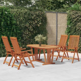 Garden Dining Set Reddish-Brown Solid eucalyptus wood Medium 3087341